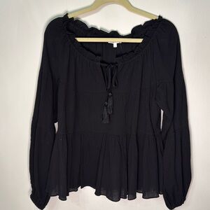 Free the Roses Emily Top in Black